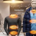 is wearing layers in the winter conduction convection or radiation​